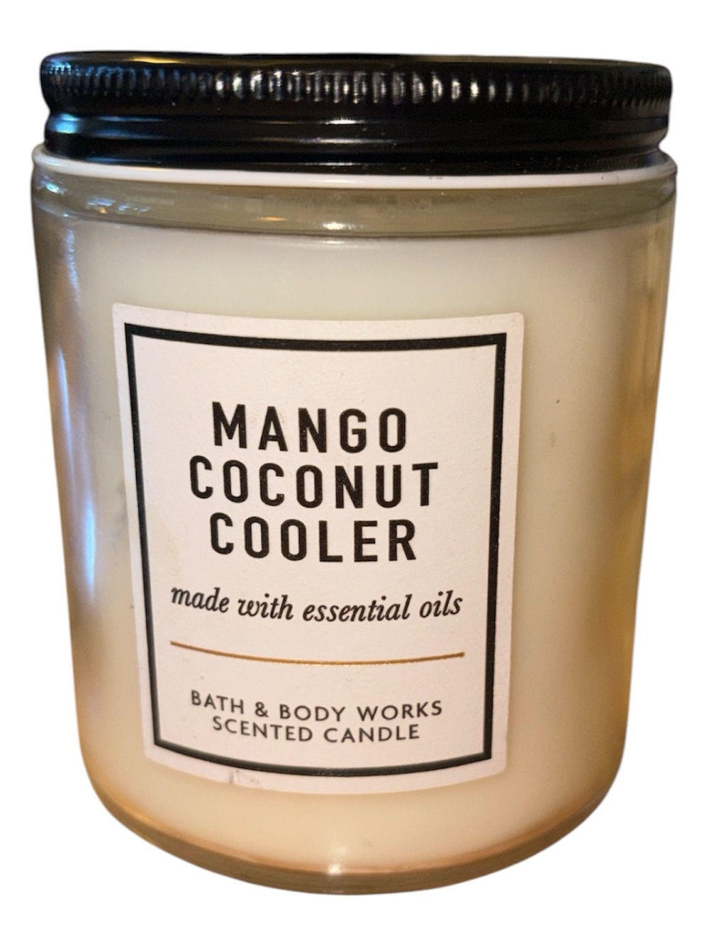 Bath & Body Works White Barn candle 7 oz single wick new Mango Coconut Cooler